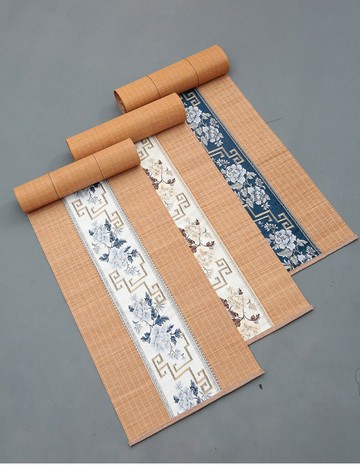 【優選百貨】茶席竹席防水日式布藝中式桌旗茶墊干泡墊隔熱簾茶道茶具配件功夫