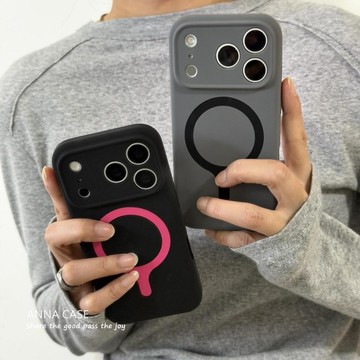 高級簡約深空磁吸適用蘋果17promax手機殼iphone16pro保護套15殼