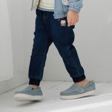 PIPPY 貓頭鷹彈性牛仔褲-藍 防曬首選 下5折