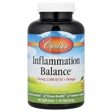 Carlson, Inflammation Balance®，天然檸檬味，90 粒軟膠囊