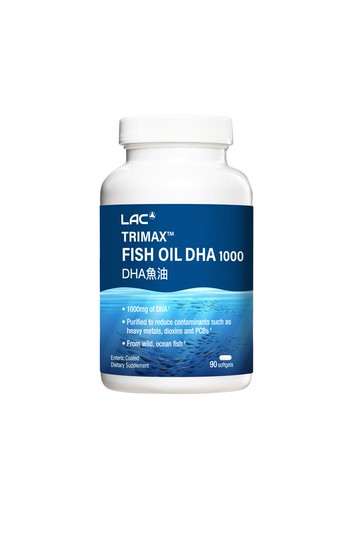 【LAC】魚油DHA1000膠囊(90顆/瓶)-品牌會員專屬