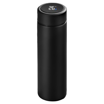 BOACUP 商務保溫瓶 智能顯溫款  黑色  500ml  1個