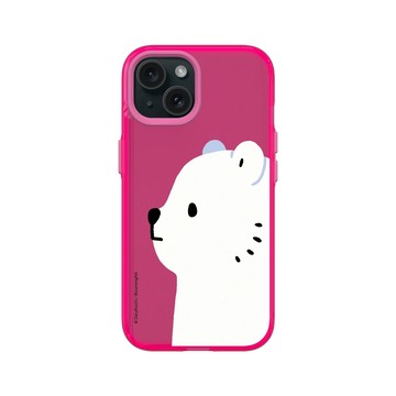 iPhone 15 Clear 粉漾桃 - 白白日記 Darylhochi - 側面