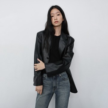 [Dunst] 中性寬鬆 Alter-Leather 半夾克_UDJA6C103