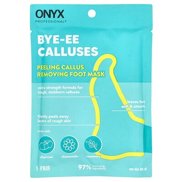 Onyx Professional, Bye-EE Calluses，脫皮老繭去除足膜，1 雙