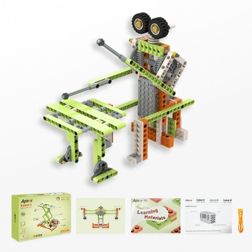 【孩子們學習玩具】STEM編程17種機械工程機械人 | Apitor Robot-