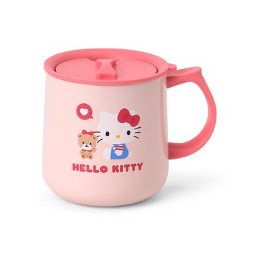 【震撼精品百貨】凱蒂貓_Hello Kitty~日本SANRIO三麗鷗 KITTY保溫馬克杯附蓋360ml-好友款*29693