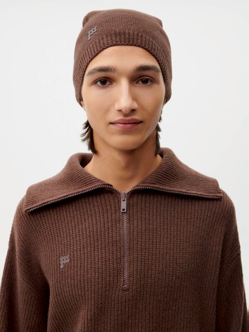 PANGAIA - Recycled Cashmere Beanie - chestnut brown - L L