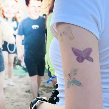 24個【幻視蝴蝶音樂節必備】紋身貼紙刺青圖案防水持久仿真男女