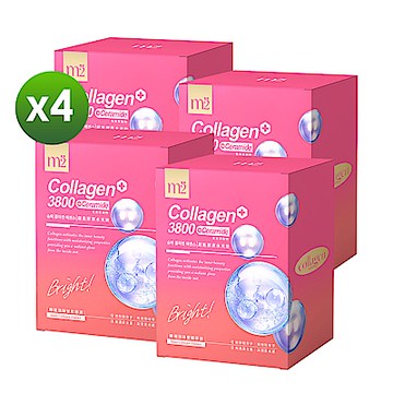 【m2 美度】超能水光膠原飲 (8入/盒)x4盒