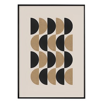 二分之一 I 黑色 30x40cm 畫作 1人 PS環保樹脂框 + 油畫布 + 松木內框