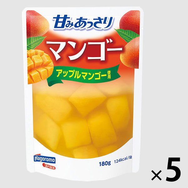 はごろもフーズはごろもフーズ 甘みあっさりマンゴー（パウチ） 180g 1セット（5個）