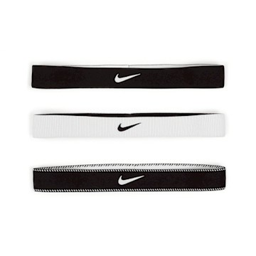 Nike 寬版頭帶 Flex 黑 白 矽膠止滑 防滑 運動 3入裝 N101193203-6OS