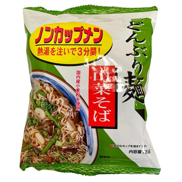 トーエー どんぶり麺 山菜そば＜78g＞　１ケース（２４食）