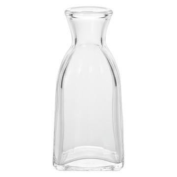 空氣選物 復古浮雕玻璃花瓶j 1個  11 x 5.3 x 5.3cm  透明色