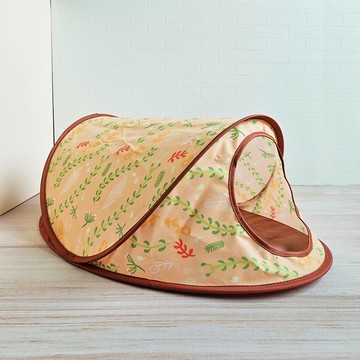 小巧折疊帳篷(小)- 甜橘草地 貓咪 寵物帳篷 特寵