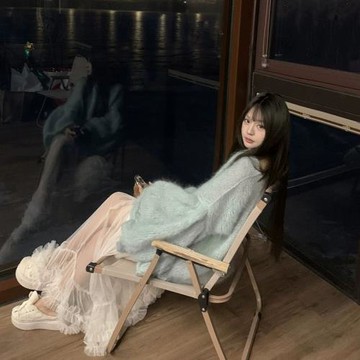 韓劇氛圍感女主寬松大擺裙子長裙慵懶風仙女穿春季新款網紗A字裙