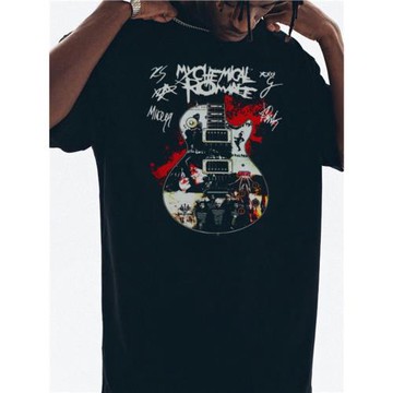 化學浪漫My Chemical Romance搖滾樂隊印花T恤短袖純棉寬松重磅潮