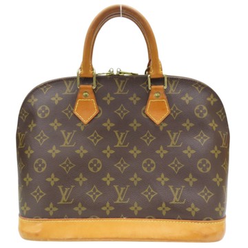 LOUIS VUITTON LV 路易威登 棕色 原花 帆布 Alma PM 手提包 (無鑰匙) M51130 【二手名牌BRAND OFF】