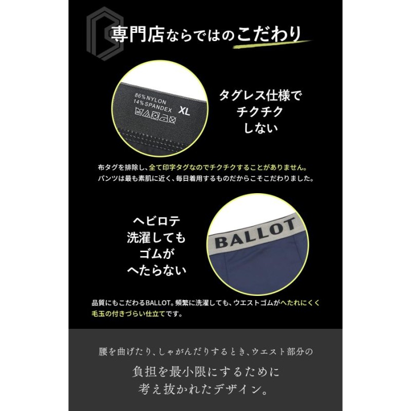 ボクサーパンツ メンズ セット ボクサーブリーフ 無地 5枚 パンツ 男性下着 まとめ買い BALLOT バロット | LINEブランドカタログ