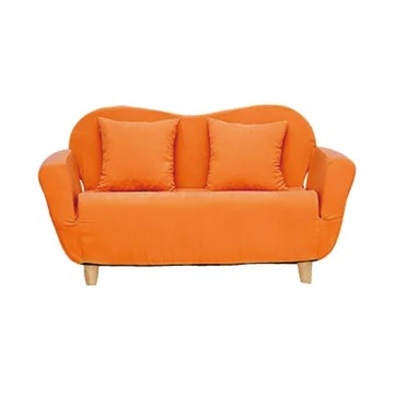 【班尼斯】【 超Q愛】貴妃椅/沙發床‧天然實木腳-亮麗橘