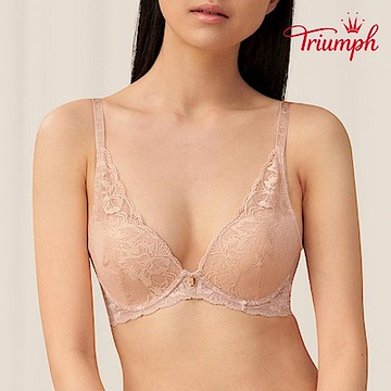 黛安芬-魔術微塑系列 3C空氣棉低V集中無鋼圈 B-C罩杯內衣 裸膚色