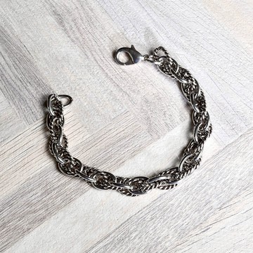 【MF select】繩索造型 個性 金屬手鍊 男手鍊 個性手鍊