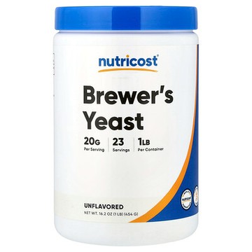 Nutricost, 啤酒酵母，原味，16 盎司（454 克）