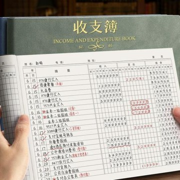 記賬本店鋪商用支出明細賬手帳收支簿每日流水現金日記帳本公司進