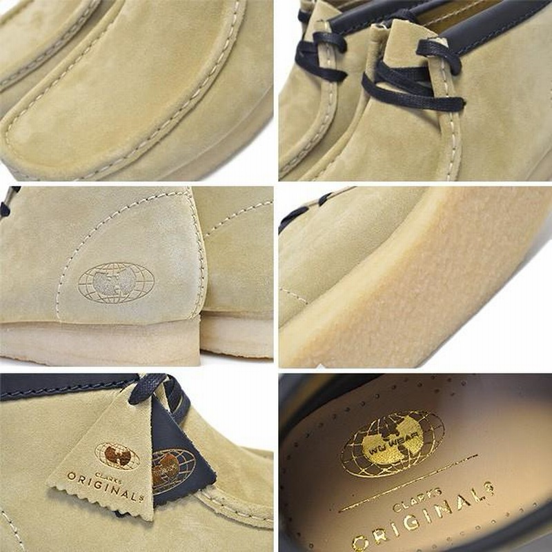 靴/シューズCLARKS Wu Wear Wallabee Yellow Suede UK8