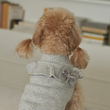 韓國品牌 【梨花娘總代理】🐾BAILEY 🐶韓系柔霧紗感寵物蝴蝶結別針(3色)