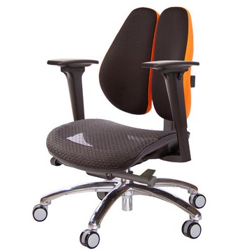 GXG 大網座 低雙背工學椅(鋁腳/3D升降扶手)  TW-3075 LU9