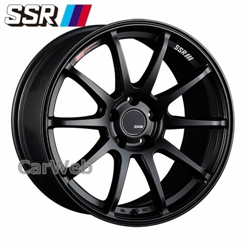 SSR GTV02 18インチ 8.5J PCD:114.3 穴数:5 inset:40 フラットブラック 