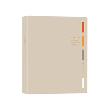 珠友ChuyuA4 PP資料本-內袋加厚40張入/奶茶/HP-53004-01/310x235x25mm