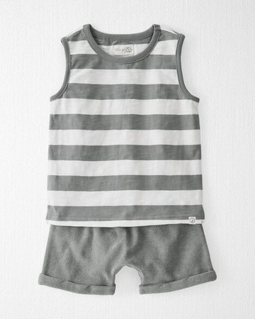 Toddler Striped Organic Cotton Sun Set