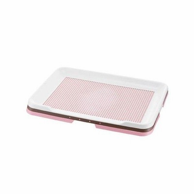 お掃除簡単ステップトレー ワイド ライトピンク