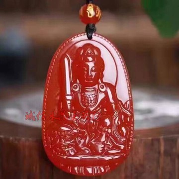 天然紅瑪瑙八大守護神吊墜生肖掛墜辟邪轉運保平安吊墜1入