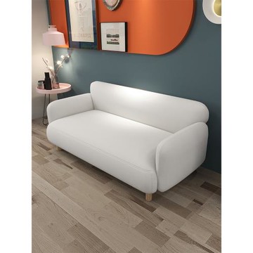 北歐貓爪皮沙發小戶型公寓貓抓皮雙人客廳輕奢臥室乳膠網紅女裝店