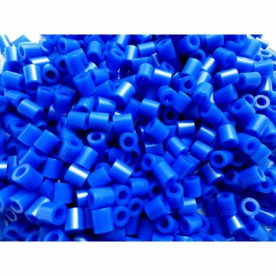 2000個 アクリル ヒューズビーズ 円筒形 サファイアブルー アイロンビーズ 5mm 穴:2.9mm クラフト 手芸用品 Huey 手芸材