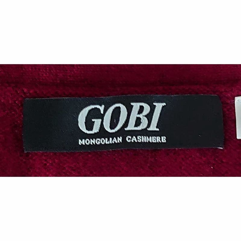 GOBI（ゴビ） カシミヤ１００％ メンズ ボタン ベスト カラー：レッド