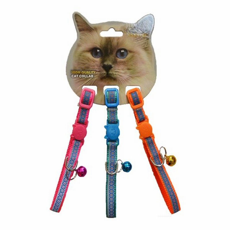 猫用首輪 猫首輪 セーフティーバックル ねこくびわ ペット首輪 花柄 長さ調査可能 首輪三ライン 通販 Lineポイント最大get Lineショッピング