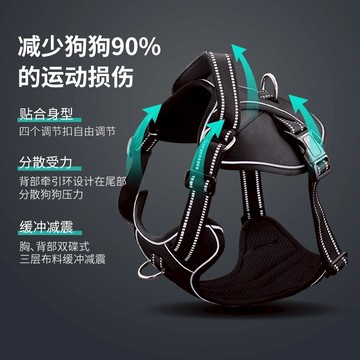 狗狗牽引繩/狗繩/狗鍊 中型大型犬金毛馬犬胸背帶背心式狗鍊子遛狗小型犬狗繩【CM15774】