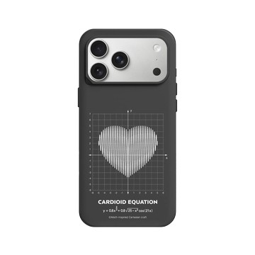 iPhone 17 Pro Max SolidX 黑 - Valentine's Day Collection - 愛的方程式：心跳（白）