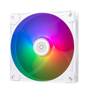 SilverStone VISTA 140 ARGB (白色) 140mm混合式高效能ARGB散熱風扇