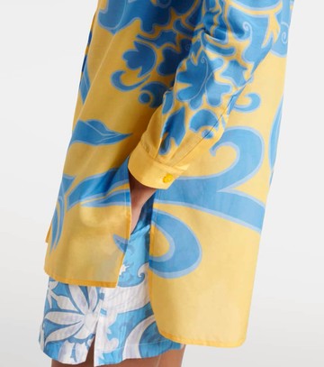 Etro Printed cotton and silk shirt