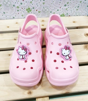 【震撼精品百貨】Hello Kitty 凱蒂貓~台灣製Hello kitty正版兒童布希鞋-粉(15~20號)#18188