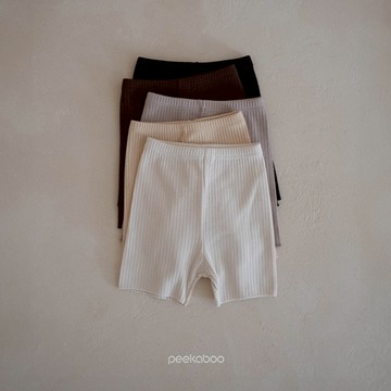 peekaboo Q彈薄羅紋五分褲【現貨+預購】兒童短褲 女童短褲 男童短褲 寶寶短褲 嬰兒短褲 韓國童裝