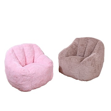 DFhouse 玉兔絨慵懶沙發-2色 懶人沙發 懶骨頭沙發 豆豆椅 臥室沙發 單人沙發 壓縮沙發 真空沙發