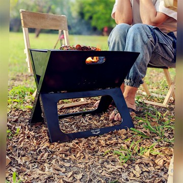 美麗大街【111033201】X型折疊燒烤架 便攜式家用戶外燒烤爐