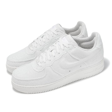 休閒鞋 Air Force 1 Low Canvas 男鞋 白 全白 帆布 AF1 HV1204-100
